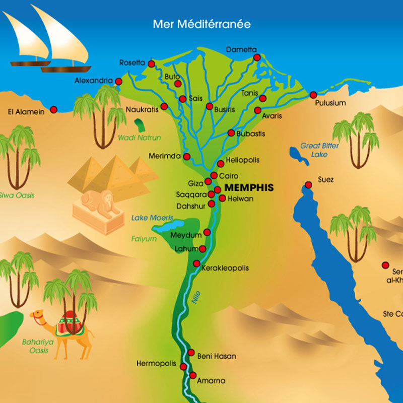 carte Egypte