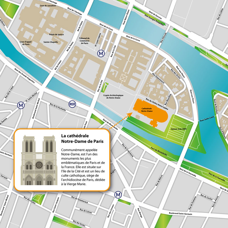 vignette plan de Notre Dame